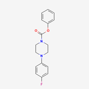 molecular formula C17H17FN2O2 B5837192 Phenyl 4-(4-fluorophenyl)piperazine-1-carboxylate 