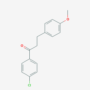 molecular formula C16H15ClO2 B058372 4'-CHLORO-3-(4-METHOXYPHENYL)PROPIOPHENONE CAS No. 111302-58-0