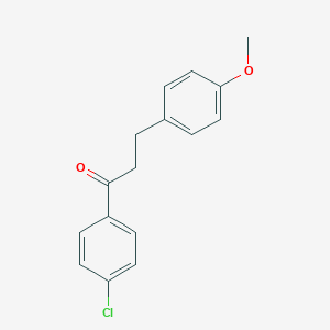 molecular formula C16H15ClO2 B058372 1-(4-Chlorophenyl)-3-(4-methoxyphenyl)propan-1-one CAS No. 111302-58-0