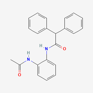 molecular formula C22H20N2O2 B5837259 N-(2-acetamidophenyl)-2,2-diphenylacetamide 