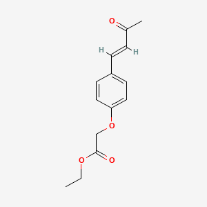 molecular formula C14H16O4 B5837274 ethyl 2-[4-[(E)-3-oxobut-1-enyl]phenoxy]acetate 