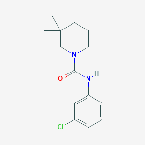 molecular formula C14H19ClN2O B5837420 N-(3-chlorophenyl)-3,3-dimethylpiperidine-1-carboxamide 