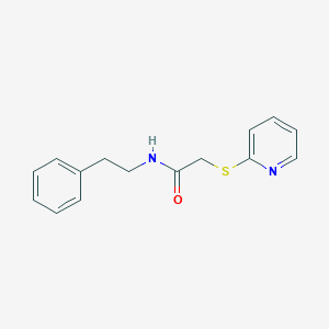 molecular formula C15H16N2OS B5837470 N-(2-phenylethyl)-2-(pyridin-2-ylsulfanyl)acetamide 