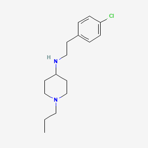 molecular formula C16H25ClN2 B5837562 N-[2-(4-chlorophenyl)ethyl]-1-propylpiperidin-4-amine 
