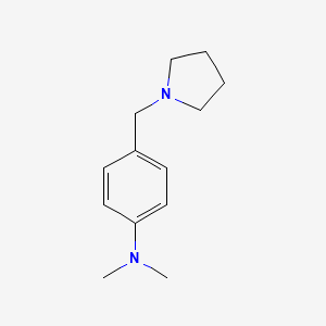 molecular formula C13H20N2 B5837576 N,N-dimethyl-4-(pyrrolidin-1-ylmethyl)aniline 