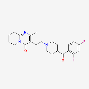molecular formula C23H27F2N3O2 B583765 DES(6-fluoro-1,2-benzoxazole)-2,4-difluorobenzoyl risperidone CAS No. 158697-67-7