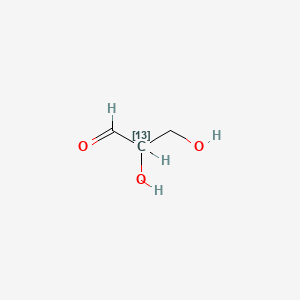 molecular formula C3H6O3 B583784 DL-Glyceraldehyde-2-13C 