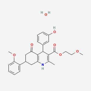 molecular formula C27H31NO7 B583788 HPI-1 hydrate CAS No. 1262770-72-8