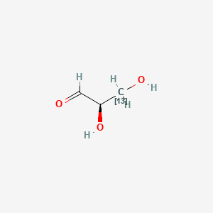 molecular formula C3H6O3 B583789 D-[3-13C]Glyceraldehyde 