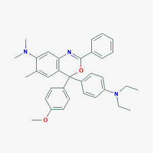 4-[4-(Diethylamino)phenyl]-4-(4-methoxyphenyl)-N,N,6-trimethyl-2-phenyl-4H-3,1-benzoxazin-7-amine