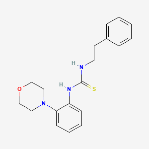 molecular formula C19H23N3OS B5837936 N-(2-MORPHOLINOPHENYL)-N'-PHENETHYLTHIOUREA 
