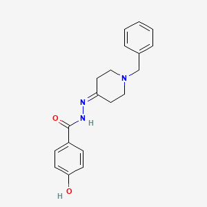 molecular formula C19H21N3O2 B5837956 N'-(1-benzylpiperidin-4-ylidene)-4-hydroxybenzohydrazide 