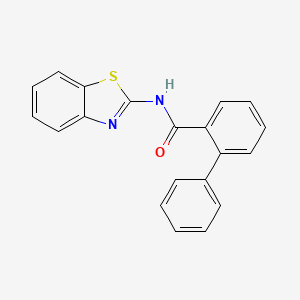 molecular formula C20H14N2OS B5838007 N-2-Benzothiazolyl biphenyl-2-carboxamide 