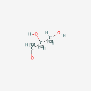 molecular formula C3H6O3 B583801 DL-Glyceraldehyde-13C3 