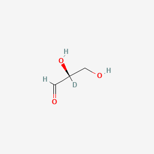 molecular formula C3H6O3 B583804 D-[2-2H]Glyceraldehyde 