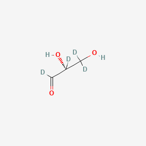 molecular formula C3H6O3 B583808 (R)-2,3-Dihydroxypropanal-d4 CAS No. 478529-60-1