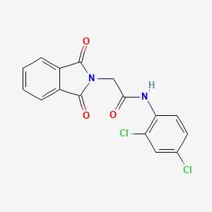 molecular formula C16H10Cl2N2O3 B5838084 N-(2,4-DICHLOROPHENYL)-2-(1,3-DIOXO-2,3-DIHYDRO-1H-ISOINDOL-2-YL)ACETAMIDE 