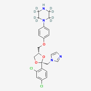 molecular formula C24H26Cl2N4O3 B583810 Deacetyl Ketoconazole-d8 CAS No. 1346602-18-3