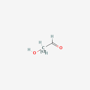 molecular formula C2H4O2 B583816 Glycolaldehyde-2-13C 