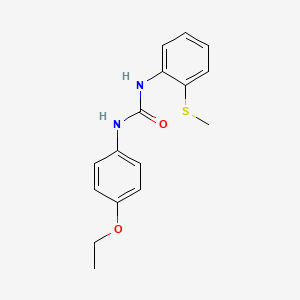 molecular formula C16H18N2O2S B5838180 N-(4-ETHOXYPHENYL)-N'-[2-(METHYLSULFANYL)PHENYL]UREA 