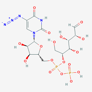 molecular formula C15H23N5O17P2 B058382 5-Azidouridine diphosphate glucose CAS No. 122060-70-2
