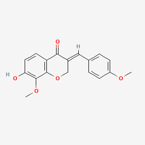 molecular formula C18H16O5 B583820 8-Methoxybonducellin CAS No. 90996-27-3