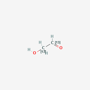 molecular formula C2H4O2 B583821 [1,2-13C2]Glycolaldehyde CAS No. 478529-69-0
