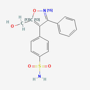 molecular formula C16H14N2O4S B583822 1-Hydroxy Valdecoxib-13C2,15N CAS No. 1346601-29-3