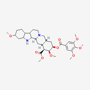 molecular formula C33H40N2O9 B583830 methyl (1R,15R,17R,18S,19S,20R)-6,18-dimethoxy-17-(3,4,5-trimethoxybenzoyl)oxy-1,2,3,4,5,6,7,8,9,10,11,12,14,15,16,17,18,19,20,21-icosahydroyohimban-19-carboxylate CAS No. 84759-11-5