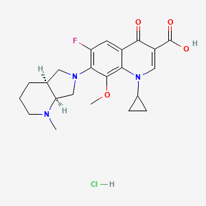 molecular formula C22H27ClFN3O4 B583886 N-Methyl Moxifloxacin Hydrochloride CAS No. 1350716-67-4