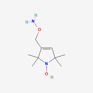3-[(Aminooxy)methyl]-2,2,5,5-tetramethyl-2,5-dihydro-1H-pyrrol-1-ol