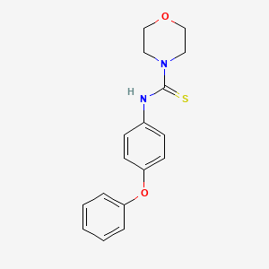molecular formula C17H18N2O2S B5838932 N-(4-phenoxyphenyl)morpholine-4-carbothioamide 