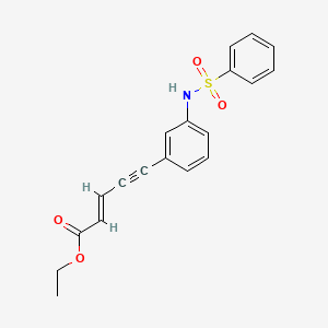 molecular formula C19H17NO4S B583896 Oxamflatin Ethyl Ester CAS No. 342373-23-3