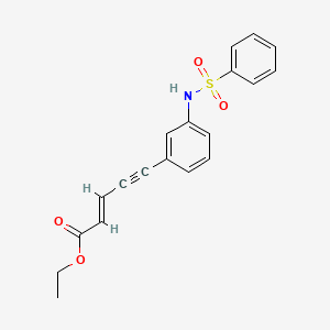 Ethyl (2E)-5-{3-[(benzenesulfonyl)amino]phenyl}pent-2-en-4-ynoate