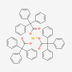 molecular formula C60H45O6Rh B583900 Rhodium triphenyl acetate CAS No. 142214-04-8