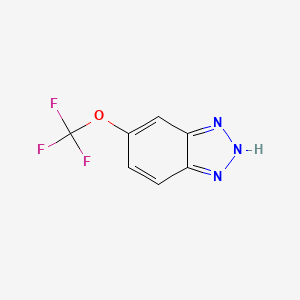 molecular formula C7H4F3N3O B583923 1H-Benzotriazole, 5-(trifluoromethoxy)- CAS No. 157590-69-7
