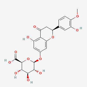 (2S)-5-Hydroxy-2-(3-hydroxy-4-methoxyphenyl)-4-oxo-3,4-dihydro-2H-1-benzopyran-7-yl beta-D-glucopyranosiduronic acid