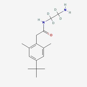 molecular formula C16H26N2O B583930 N-(2-Aminoethyl)-4-(1,1-dimethylethyl)-2,6-dimethylbenzeneacetamide-d4 CAS No. 1346602-56-9