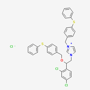 molecular formula C37H31Cl3N2OS2 B583932 N-(4-Phenylthiobenzyl) Fenticonazole Chloride CAS No. 80639-92-5