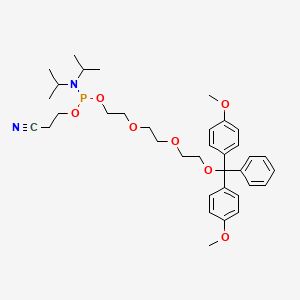 molecular formula C36H49N2O7P B583935 Spacer-9 cep CAS No. 146668-73-7