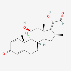 molecular formula C22H27ClO4 B583936 Beclomethasone-17,20 21-Aldehyde CAS No. 1174035-77-8