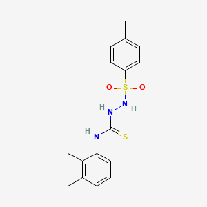 molecular formula C16H19N3O2S2 B5839459 N-(2,3-dimethylphenyl)-2-[(4-methylphenyl)sulfonyl]hydrazinecarbothioamide 