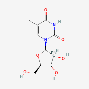 molecular formula C10H14N2O6 B583963 [2'-13C]ribothymidine CAS No. 478510-98-4