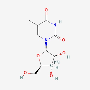molecular formula C10H14N2O6 B583966 5-Methyl-[3'-13C]uridine CAS No. 478511-00-1