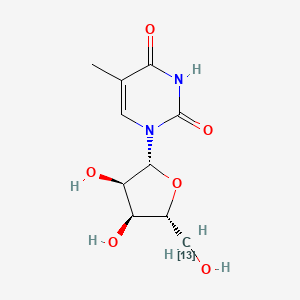 molecular formula C10H14N2O6 B583967 [5'-13C]ribothymidine CAS No. 478511-02-3