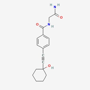 molecular formula C17H20N2O3 B5839691 N-(2-amino-2-oxoethyl)-4-[(1-hydroxycyclohexyl)ethynyl]benzamide 