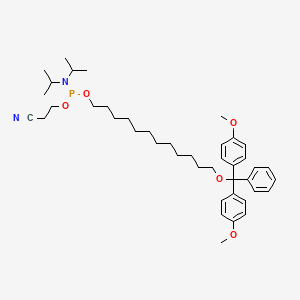 molecular formula C42H61N2O5P B583982 Spacer-C 12 cep CAS No. 158665-27-1