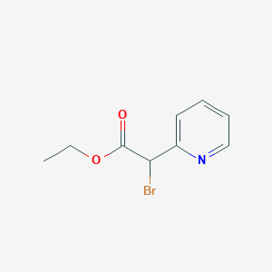 molecular formula C9H10BrNO2 B058399 Ethyl 2-bromo-(2-pyridinyl)acetate CAS No. 123761-15-9