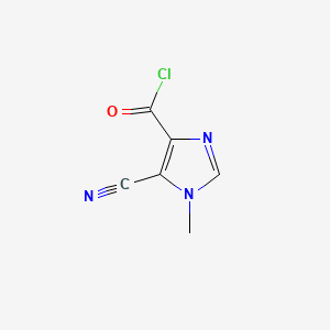 molecular formula C6H4ClN3O B584007 5-Cyano-1-methyl-1H-imidazole-4-carbonyl chloride CAS No. 146091-77-2