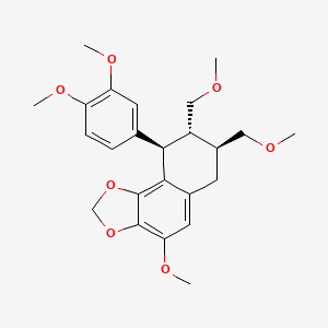 molecular formula C24H30O7 B584008 (+/-)-Hypophyllanthin CAS No. 78215-54-0